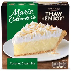 Marie Callender's Coconut Cream Pie, Thaw & Enjoy Frozen Dessert, 30.3 oz.