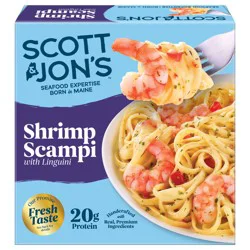 Scott & Jon's Shrimp Scampi with Linguini 9.6 oz Frozen Meal
