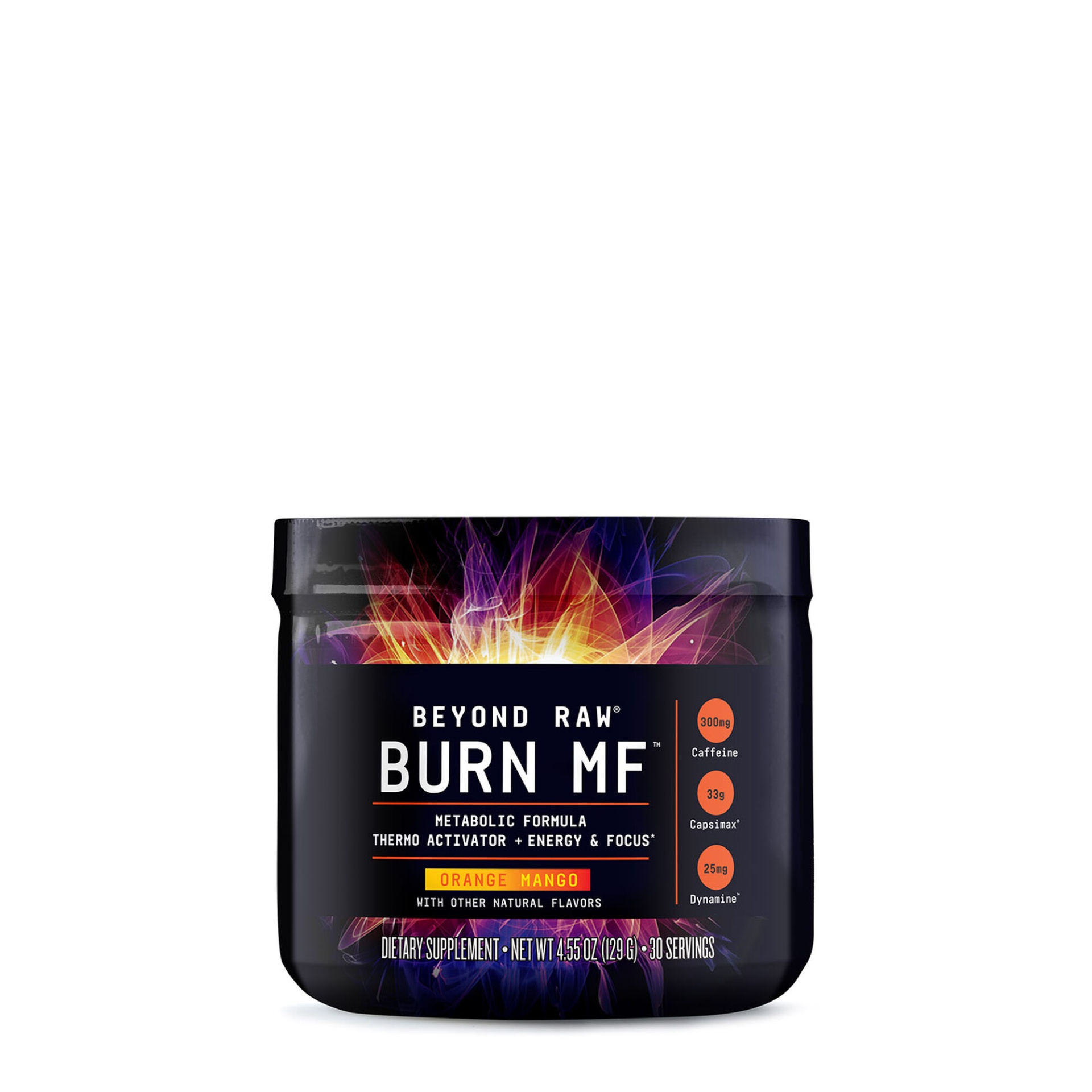 slide 1 of 1, Beyond Raw Burn MF Metabolic Activator - Orange Mango, 1 ct