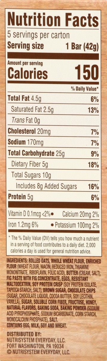 slide 11 of 12, Nutrisystem Baked Bar 5 ea, 5 ct