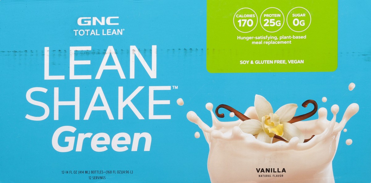 slide 1 of 13, GNC Total Lean Green Vanilla Lean Shake 12 ea, 12 ct