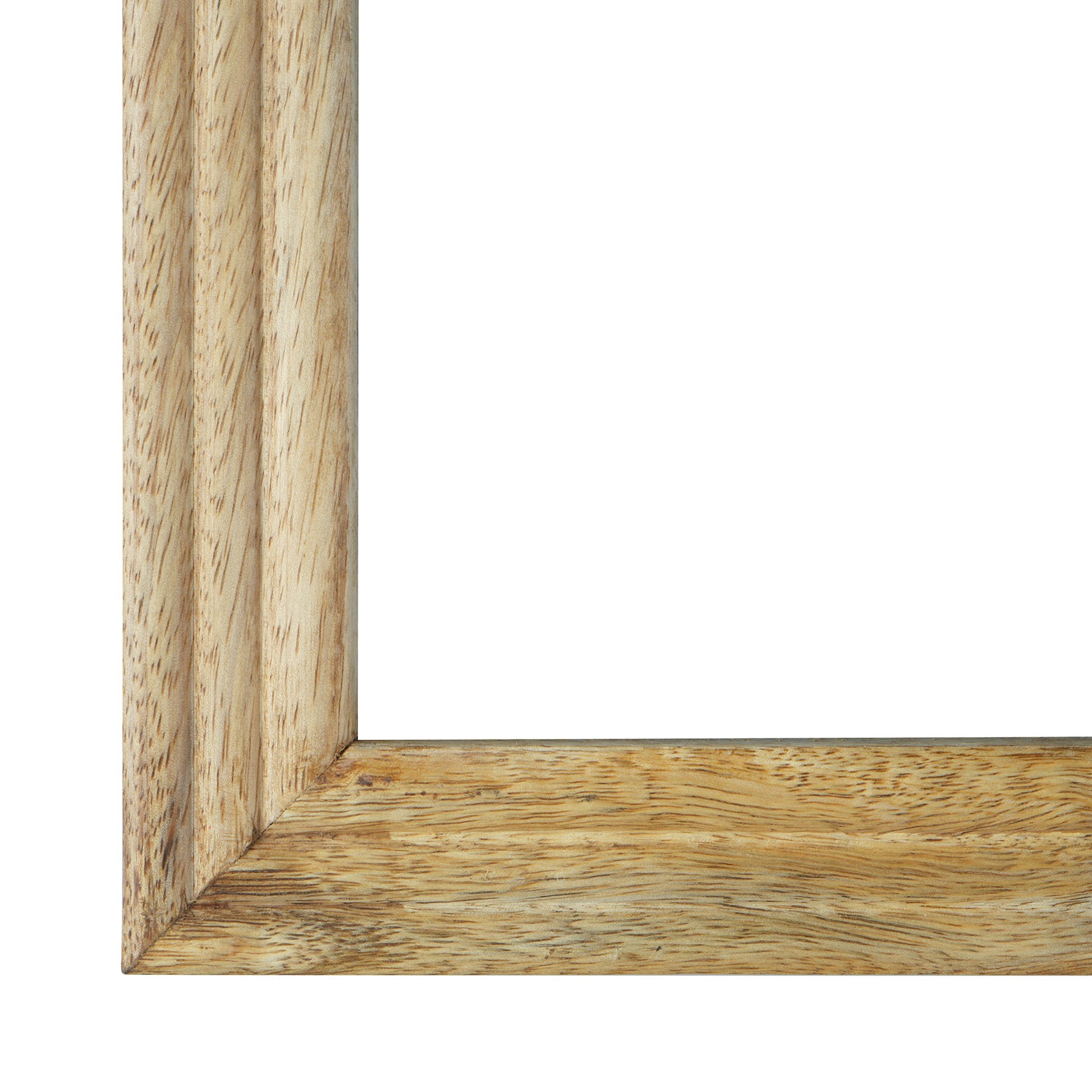 slide 3 of 3, 8" X 10" Natural Ridged Wood Tabletop Frame, Atelier By Studio Decor, 8 in x 10 in