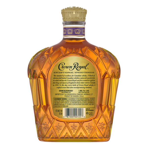 slide 8 of 8, Crown Royal Fine De Luxe Blended Canadian Whisky, 750 mL, 750 ml