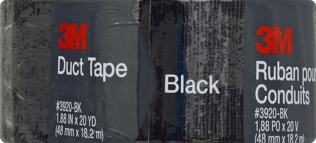 slide 4 of 5, 3M Duct Tape Black 20 yards, 1 ct