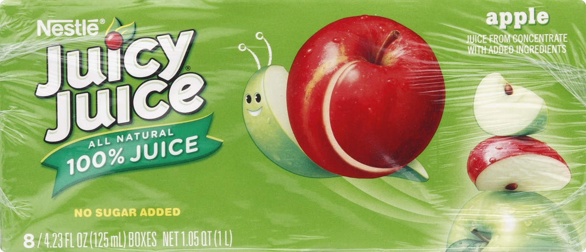 slide 4 of 4, Juicy Juice 100% Juice, Apple - 8 ct, 8 ct