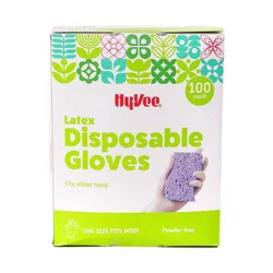 Hy-Vee Latex Disposable Gloves