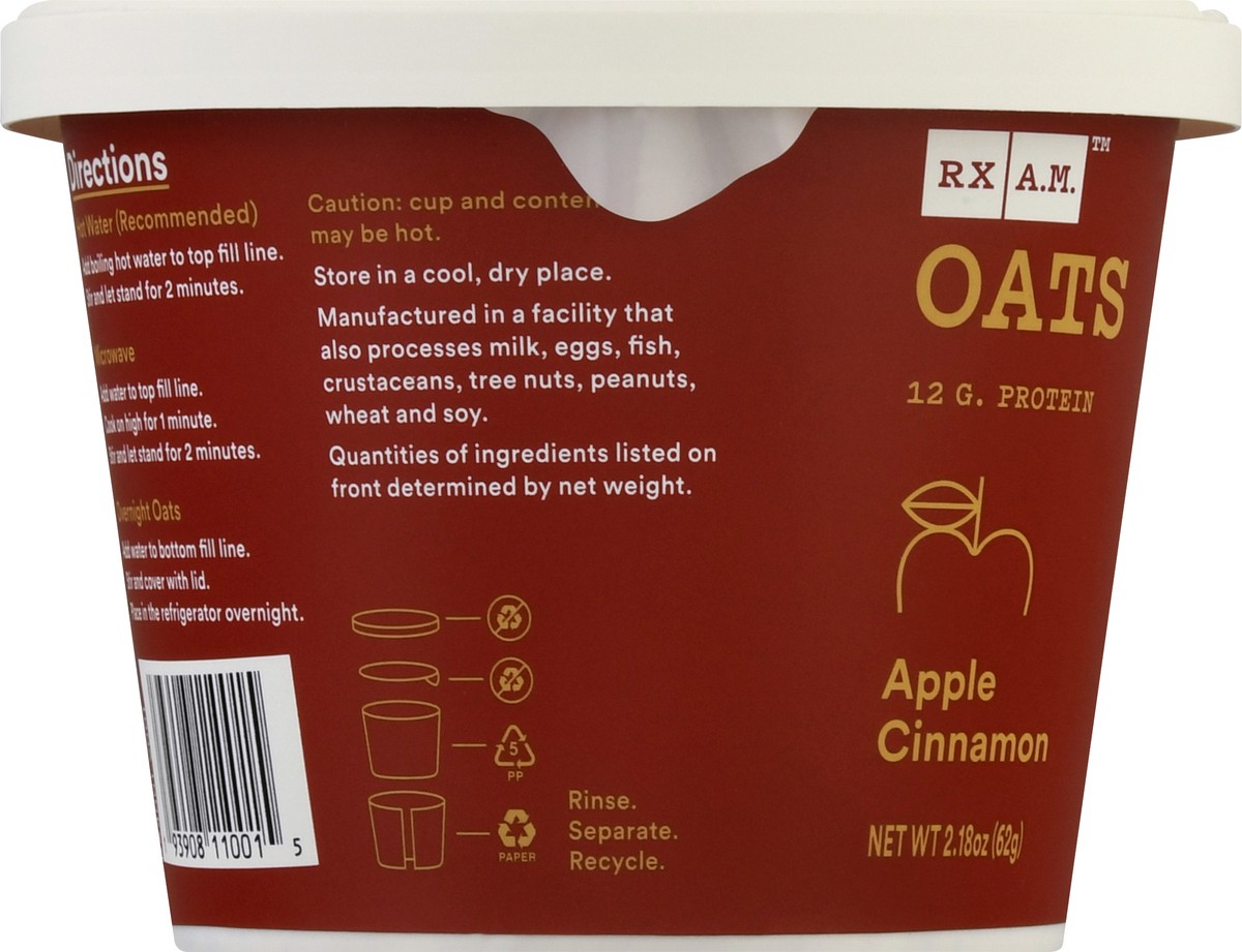 slide 7 of 9, RXBAR Apple Cinnamon Oat Cup, 2.18 oz