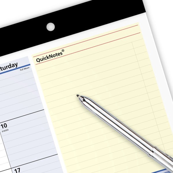 slide 5 of 8, AT-A-GLANCE® QuickNotes® 2026 Monthly Desk Pad Calendar, Compact, 18"" x 11"", 1 ct