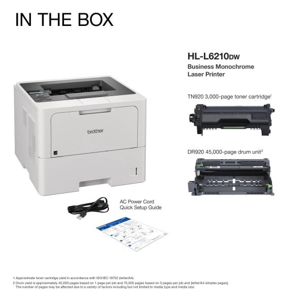 slide 8 of 10, Brother Hl-L6210Dw Wireless Business Laser Monochrome Printer, 1 ct