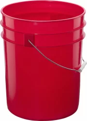 Argee Heavy Duty Plastic Pail - Red
