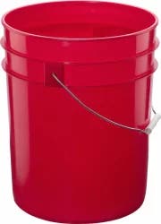 Argee Heavy Duty Plastic Pail - Red