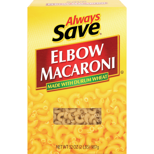 slide 1 of 1, Always Save Elbow Macaron, 32 oz