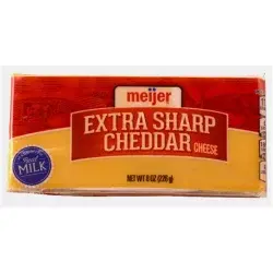 Meijer Chunk Extra Sharp Cheddar Cheese