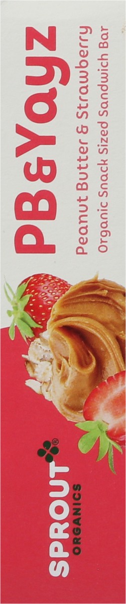 slide 6 of 9, Sprout Organics PB & Yayz Organic Peanut Butter & Strawberry Sandwich Bar Snack Sized 5 - 1.02 oz Bars, 5 ct