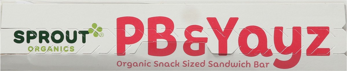 slide 8 of 9, Sprout Organics PB & Yayz Organic Peanut Butter & Strawberry Sandwich Bar Snack Sized 5 - 1.02 oz Bars, 5 ct