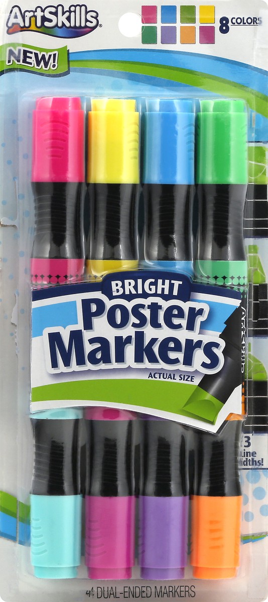 slide 5 of 6, ArtSkills Neon Markers Jumbo Tips, 4 ct