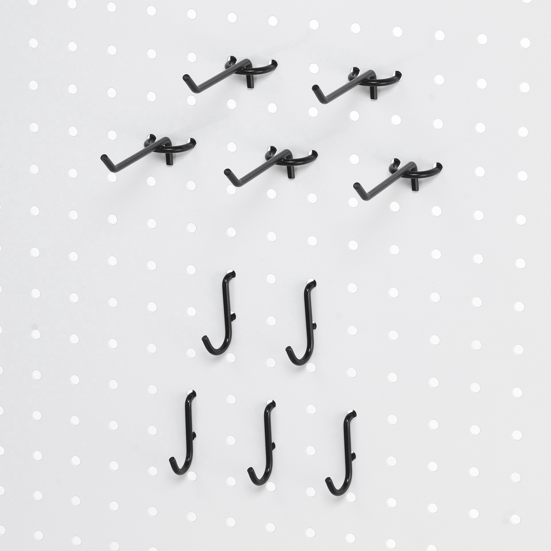slide 4 of 4, Black Pegboard Hooks By Simply Tidy, 5ct., 5 ct