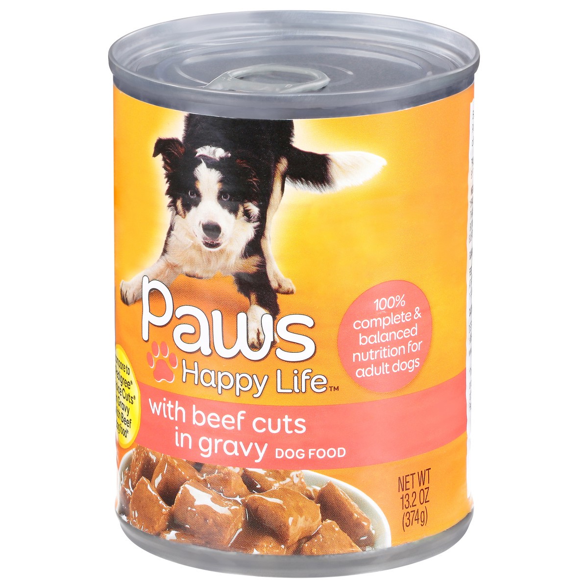 slide 12 of 15, Paws Happy Life with Beef Cuts in Gravy Dog Food 13.2 oz, 13.2 oz