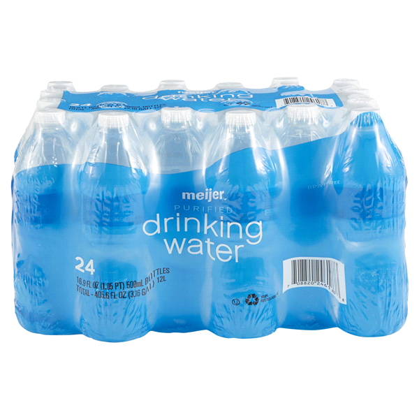 Meijer Purified Drinking Water Bottles 40 Pack, 16.9 oz