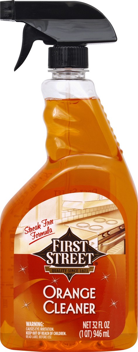 slide 4 of 6, First Street Orange Cleaner, 32 oz