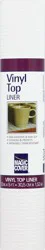 Magic Cover Vinyl Top Non-Adhesive Shelf Liner - White
