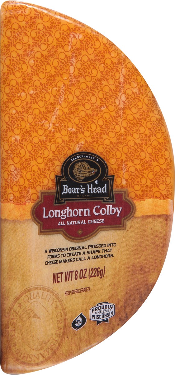 slide 6 of 9, Boar's Head Longhorn Colby Cheese, 8 oz