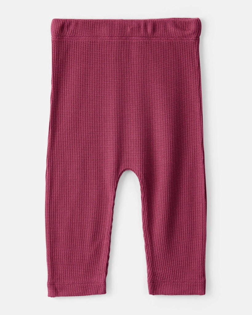 slide 2 of 5, Carter's Carters Baby Girl 2-Pack Deer & Floral Print PurelySoft Pull-On Pants - Burgundy/Pink Burgundy/Pink 9M, 1 ct