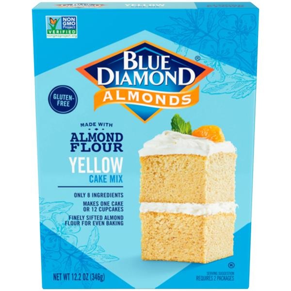 slide 1 of 1, Blue Diamond Growers Blue Diamond Almonds Cake Mix, Yellow, 12.2 oz