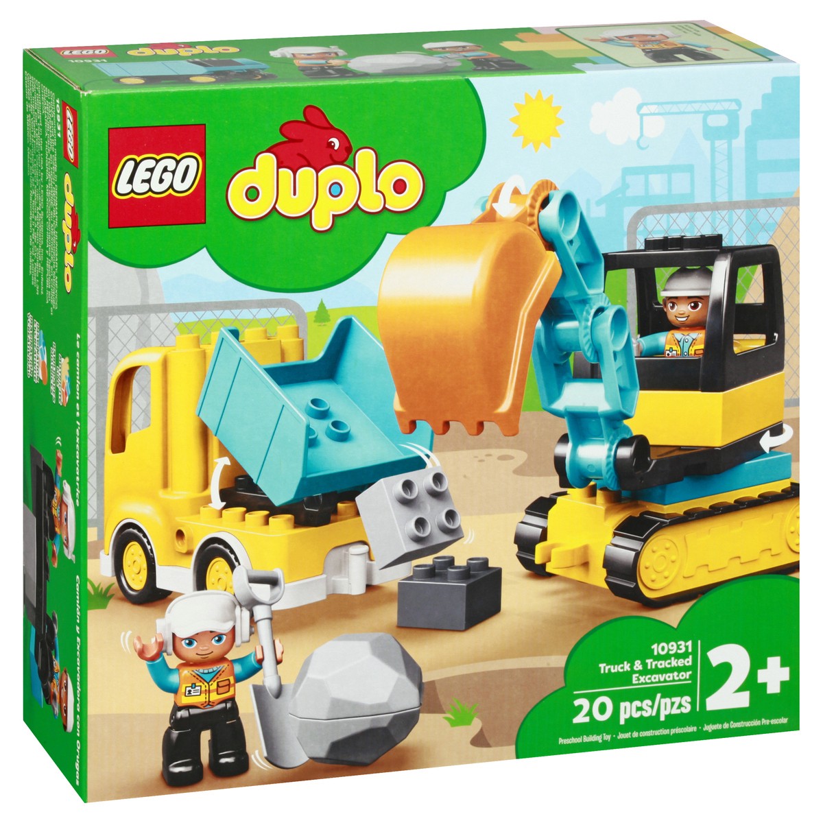 slide 2 of 9, Lego Duplo Truck & Tracked Excavator Playset, 1 ct