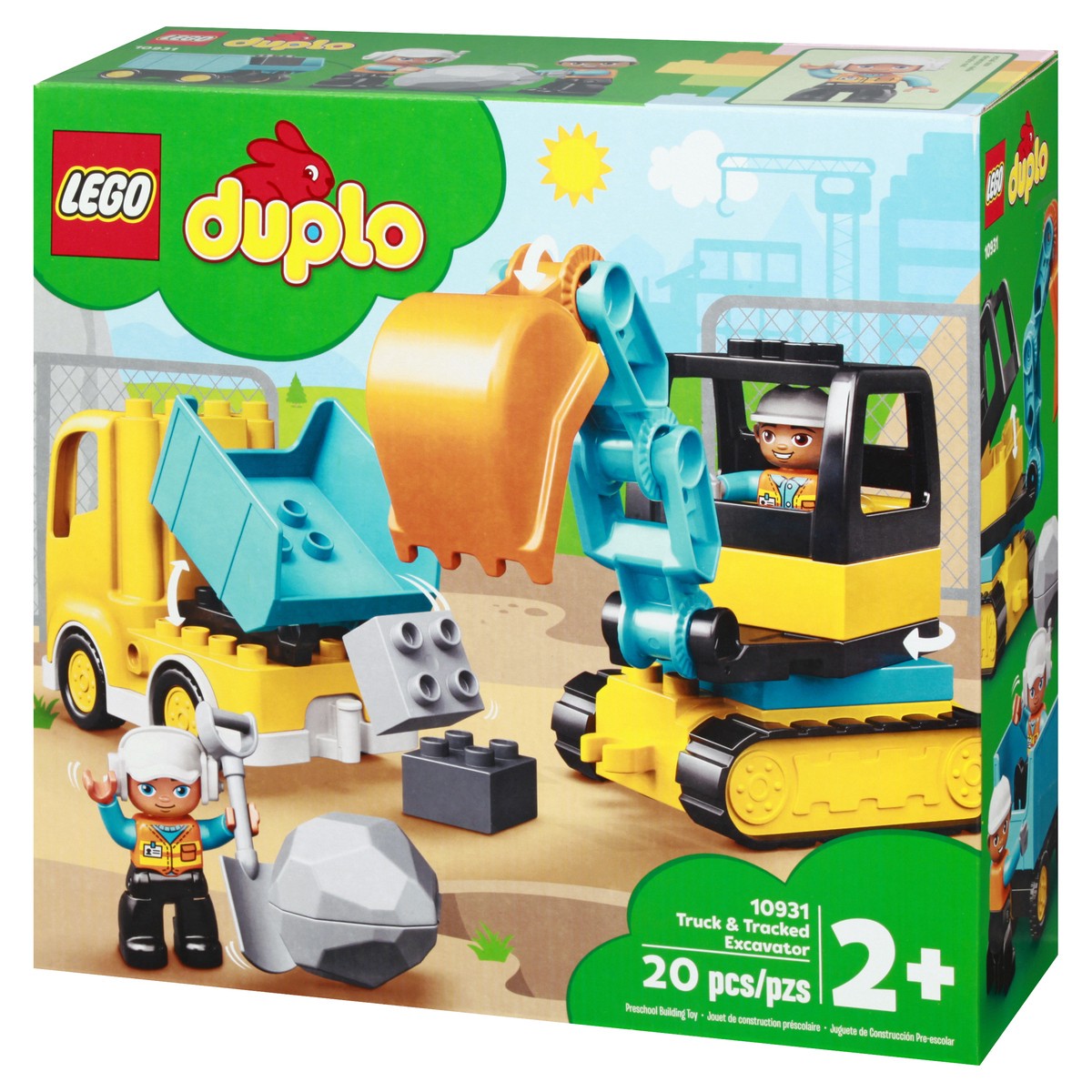 slide 3 of 9, Lego Duplo Truck & Tracked Excavator Playset, 1 ct