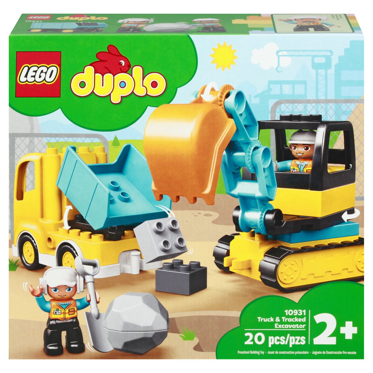 slide 1 of 9, Lego Duplo Truck & Tracked Excavator Playset, 1 ct