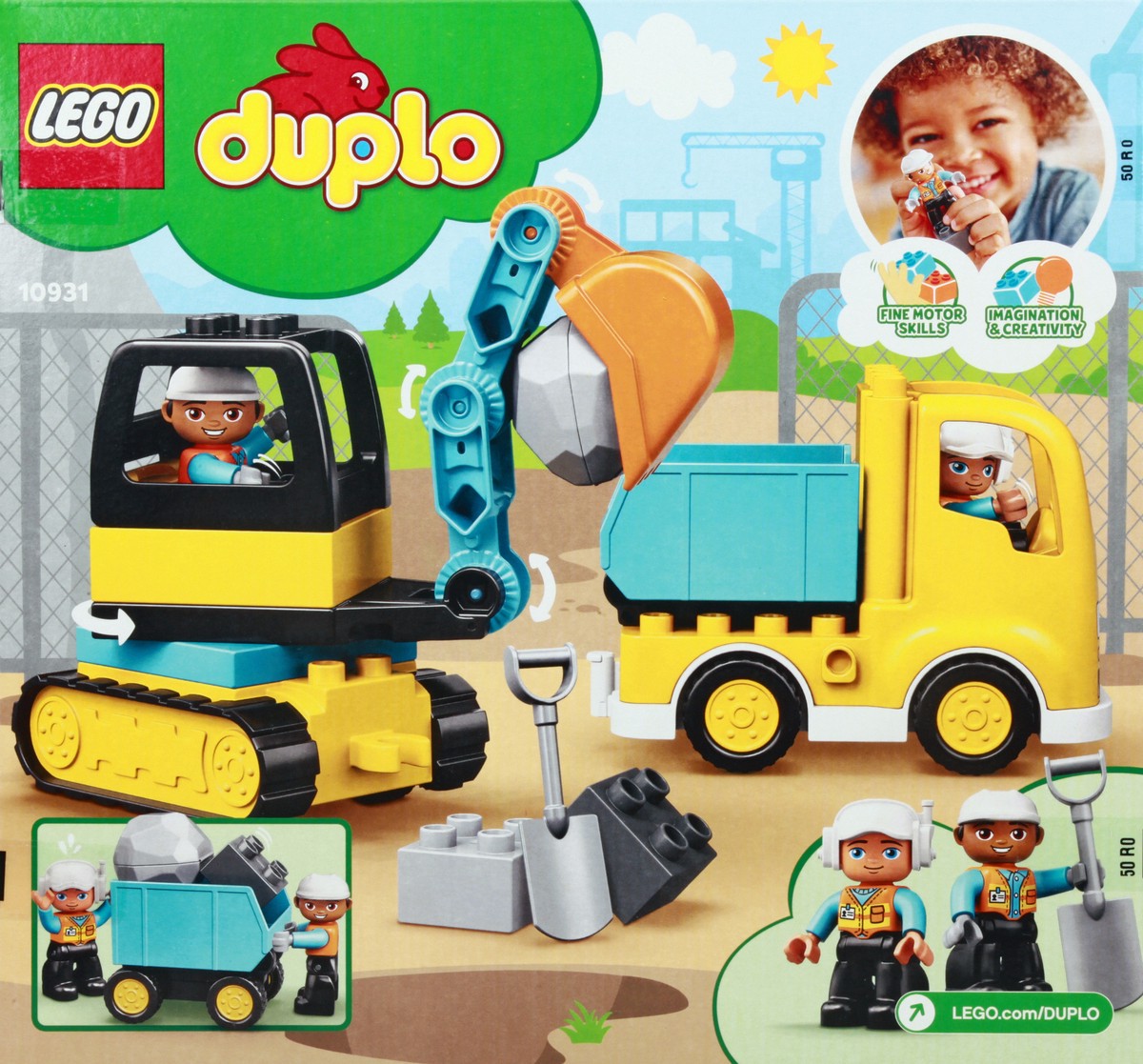 slide 5 of 9, Lego Duplo Truck & Tracked Excavator Playset, 1 ct