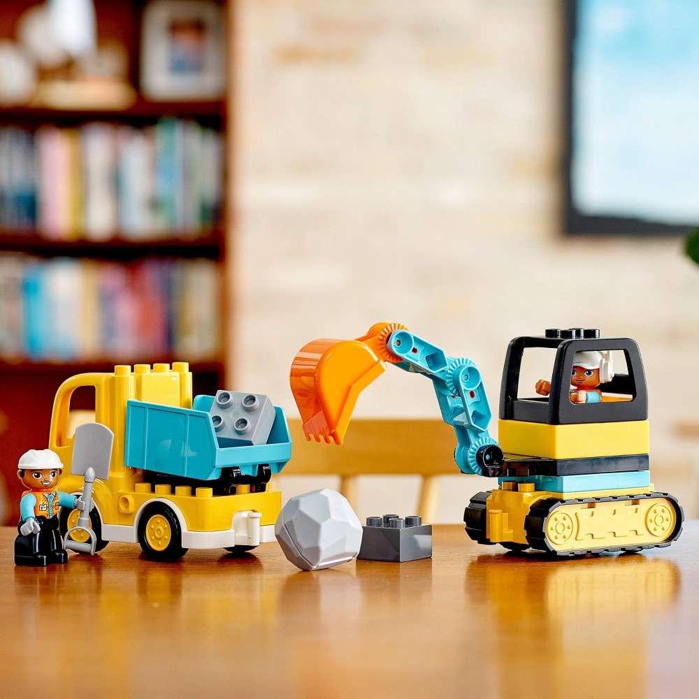 slide 7 of 7, LEGO Duplo Truck & Tracked Excavator Playset, 1 ct