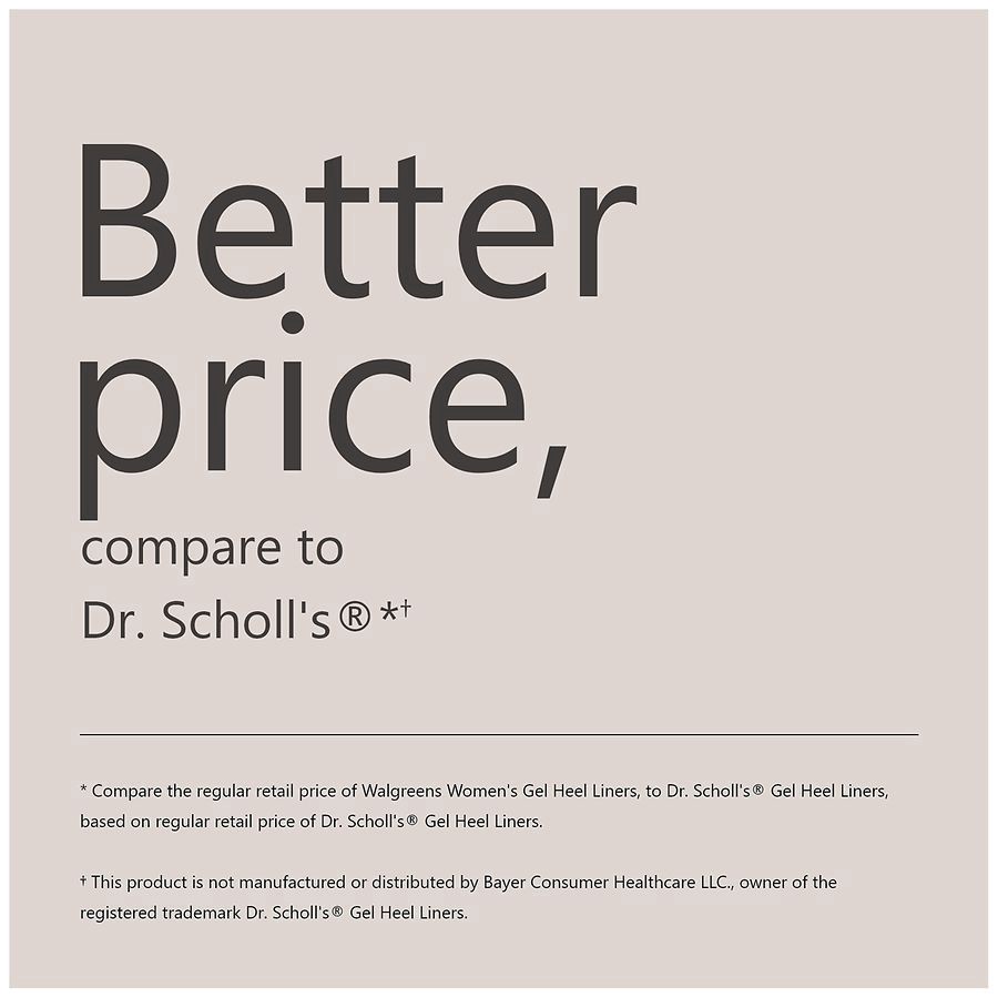 slide 5 of 5, Walgreens Gel Heel Liner, 1 pair