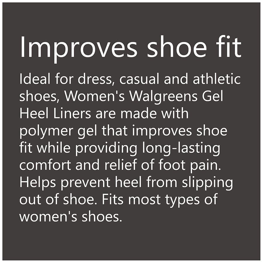 slide 3 of 5, Walgreens Gel Heel Liner, 1 pair