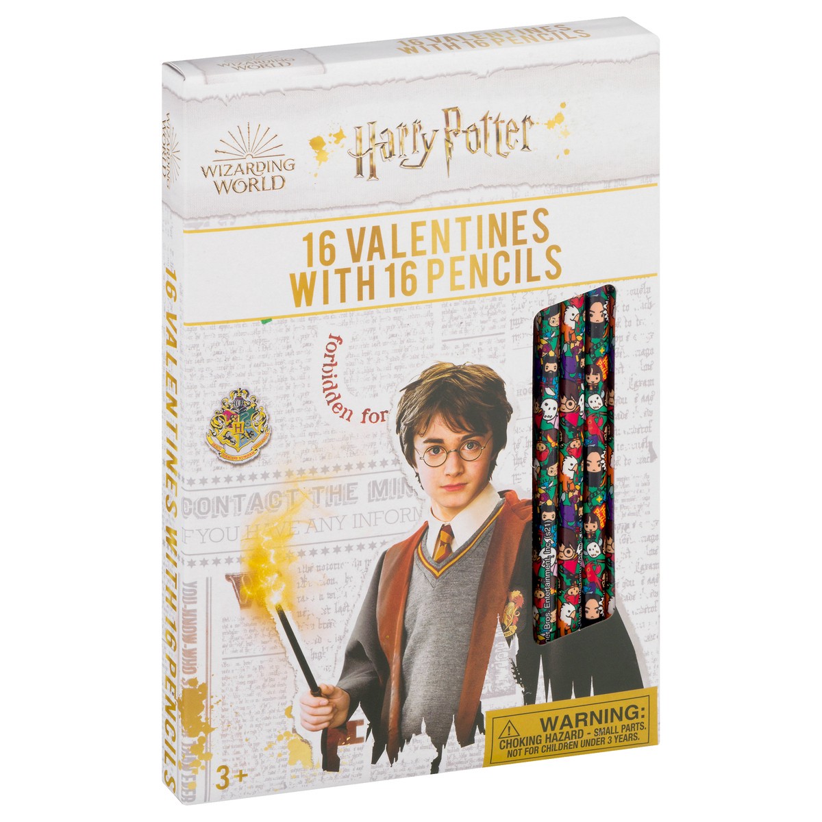 slide 2 of 10, Harry Potter 3+ with Pencils Valentines 16 ea, 16 ct