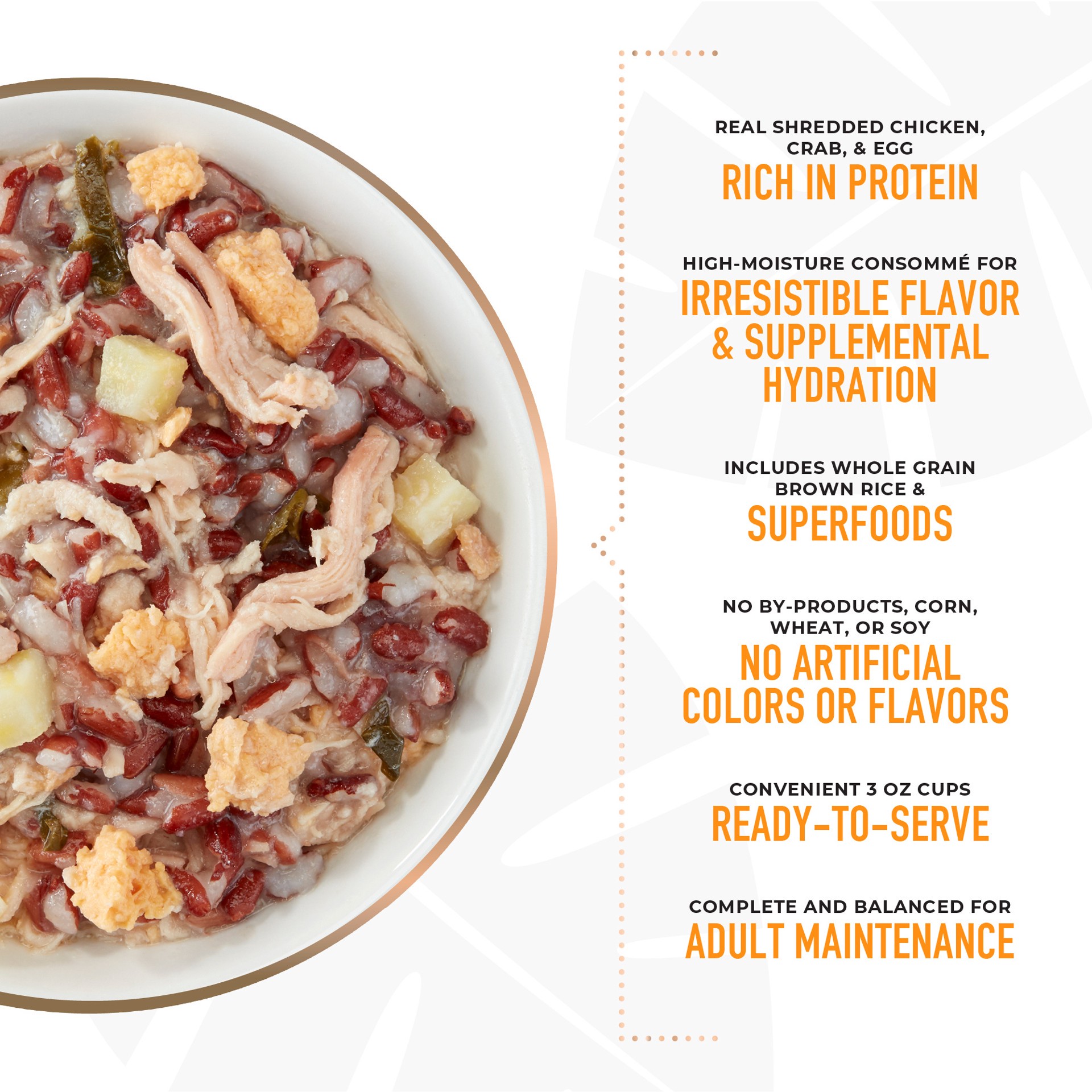 slide 6 of 7, Tiki Dog Petites Whole Foods Wet Dog Food, Chicken in Crab Consomme, 3 oz. Cup (4 Count), 3 oz