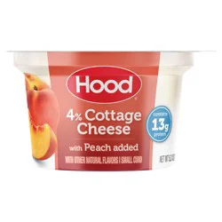 Hood Low Fat Cottage Cheese with Peaches, Single Serve, 5.3 oz