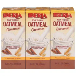Iberia Cinnamon Oatmeal Smoothie - 3 - 6.7 oz Cartons