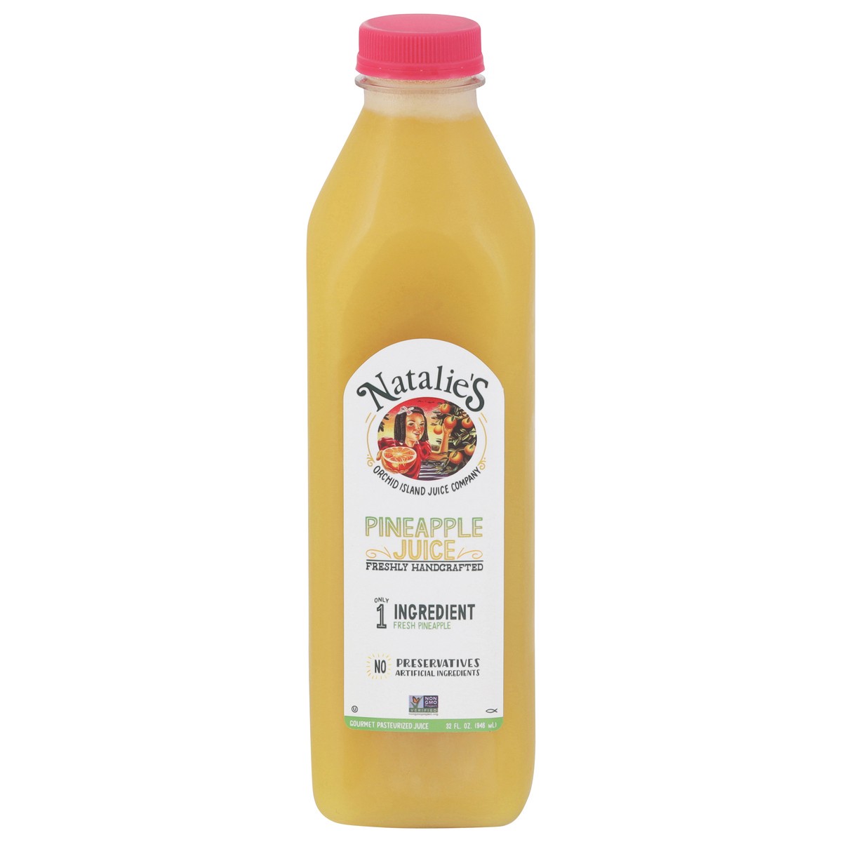 slide 2 of 4, Natalie's Pineapple Juice 32 fl oz, 