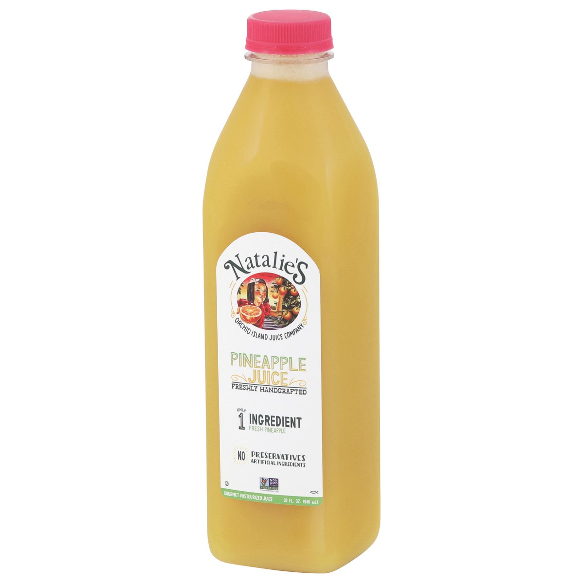 slide 3 of 4, Natalie's Pineapple Juice 32 fl oz, 