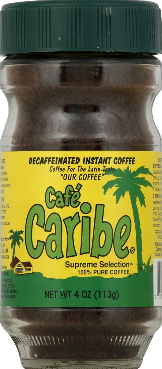 slide 2 of 2, Cafe Caribe Decaffeinated Instant Coffee - 4 oz, 4 oz