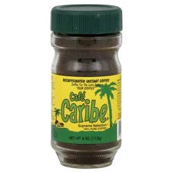 Cafe Caribe Decaffeinated Instant Coffee - 4 oz