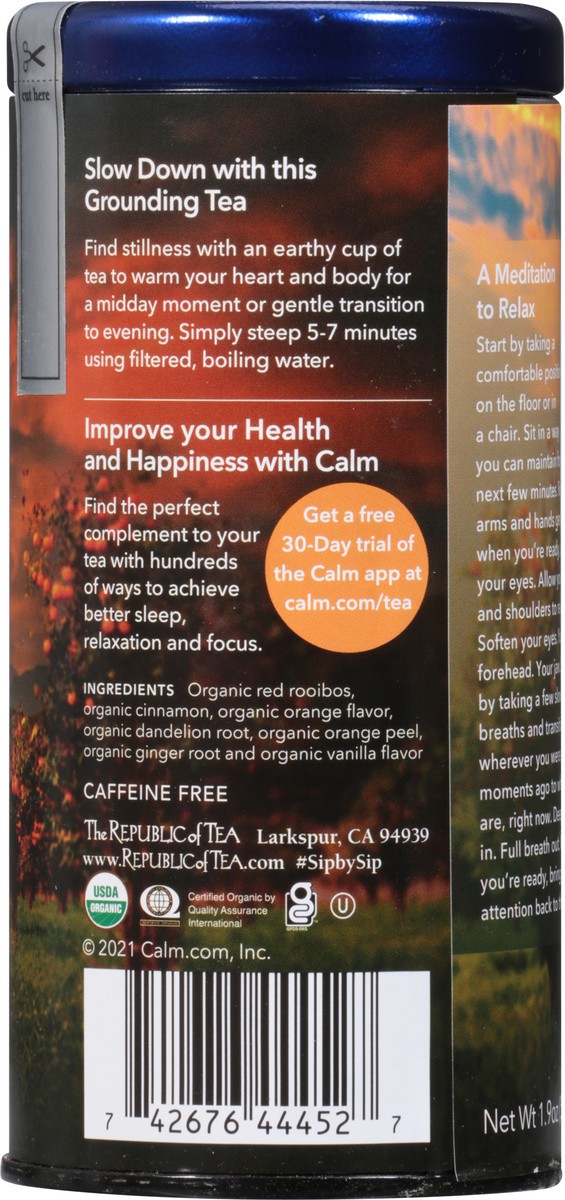 slide 7 of 9, The Republic of Tea Calm Relax Tea 36 Bags - 36 ct, 36 ct