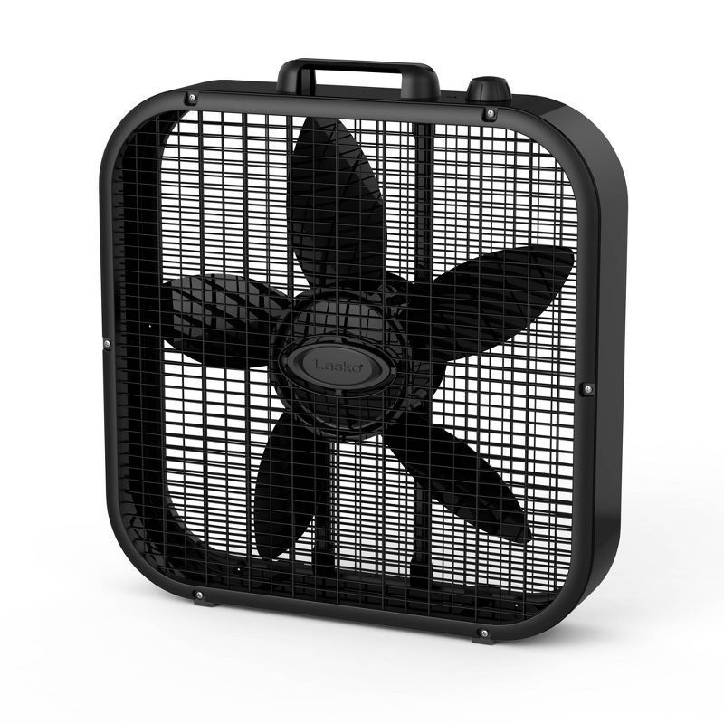 slide 1 of 4, Lasko Box Fan Black, 1 ct