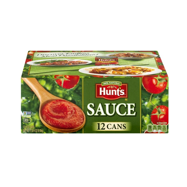 slide 1 of 1, Hunts Tomato Sauce, 12 ct