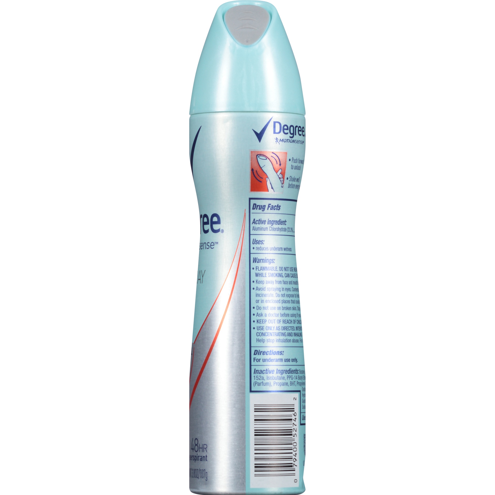 Degree Motionsense Active Shield Dry Spray Antiperspirant and Deodorant