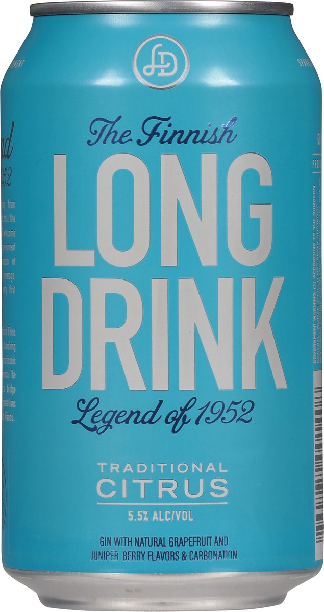 slide 10 of 12, The Finnish Long Drink Long Drink Traditional Citrus Gin 12 fl oz, 12 oz