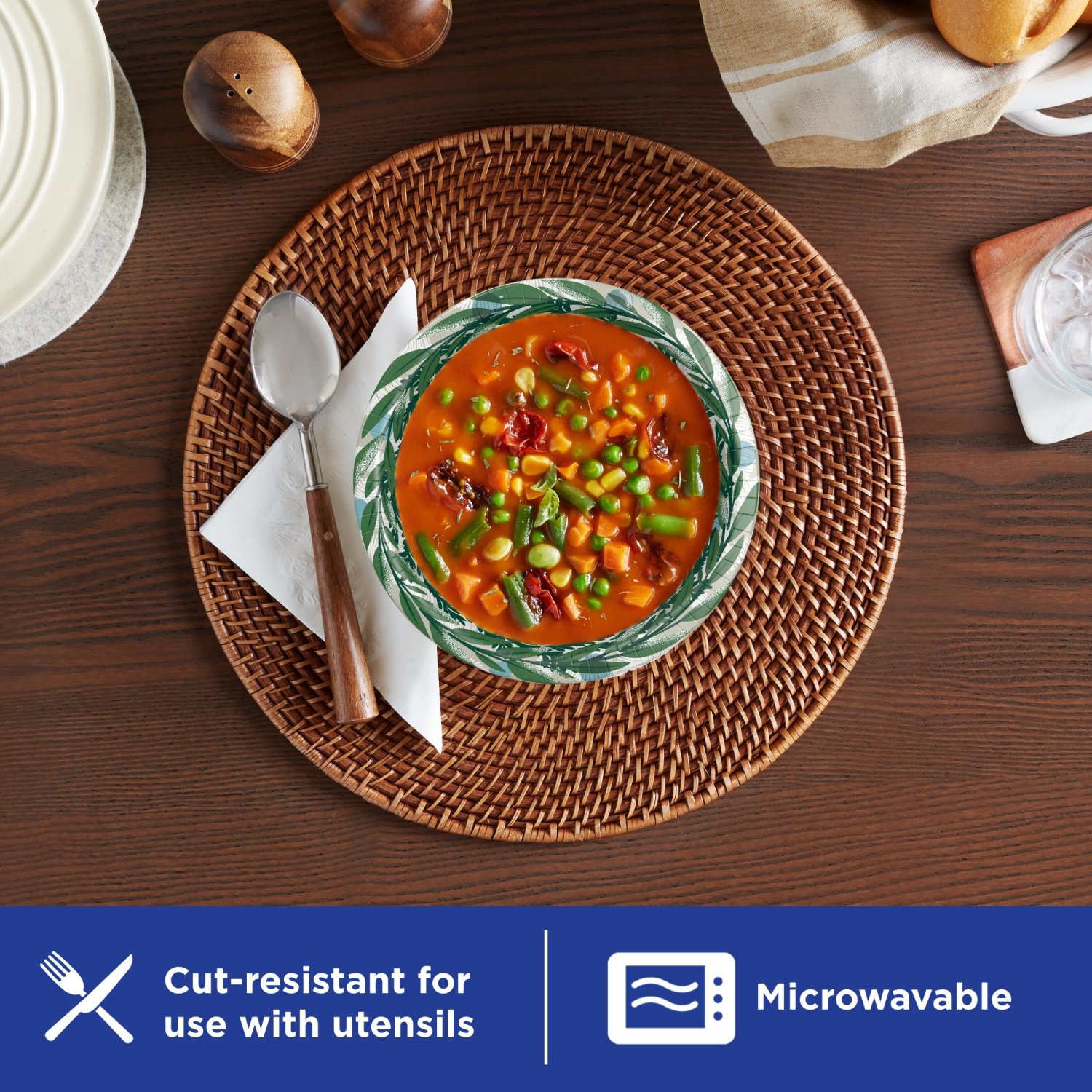 slide 5 of 8, Dixie Ultra Compostable 20 Ounce Bowls, 26 Count, 26 ct