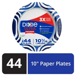 Dixie Ultra Compostable 10 Inch Plates, 44 Count
